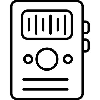 radyo kontrol simgesi vektör illüstrasyonu