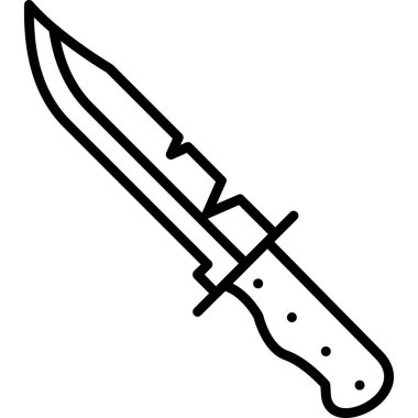 bıçak simgesi vektör illüstrasyonu