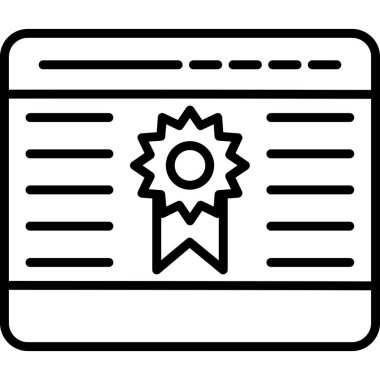 Rozet ödülü ikonu. Beyaz arkaplanda izole edilmiş web tasarımı için özet rozet ödül vektör simgesi