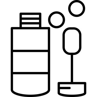 içecek cam ikonu ana hatlarıyla