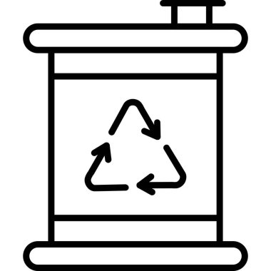 Çöp kutusu vektör illüstrasyonuName