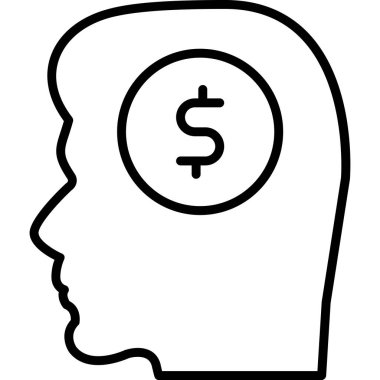 Dolar işaretli insan kafası