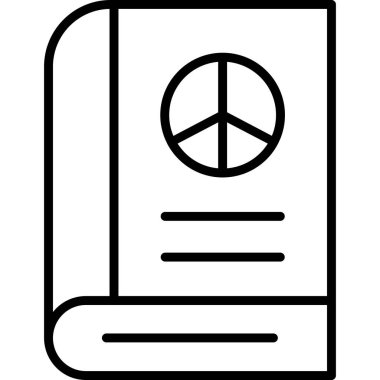 Kitap. Web simgesi basit illüstrasyon