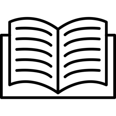 kitap simgesi, satır biçimi