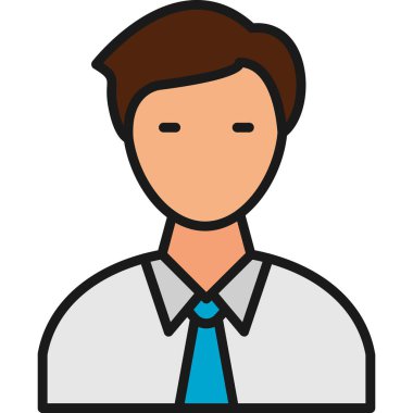 işadamı karakter izole simgesi