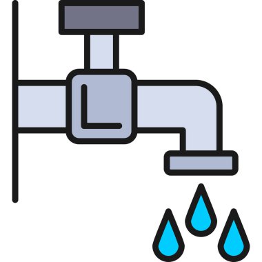 Musluk suyu vektör çizimi