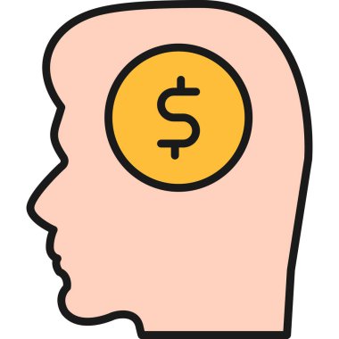 Para için. Web simgesi basit illüstrasyon