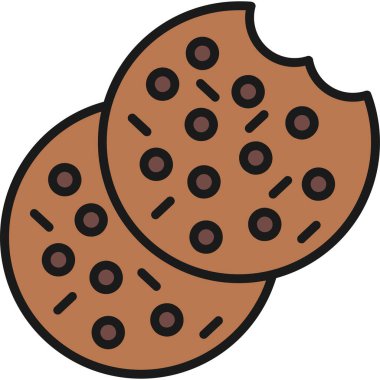 çikolatalı bisküvi yemek ikonu