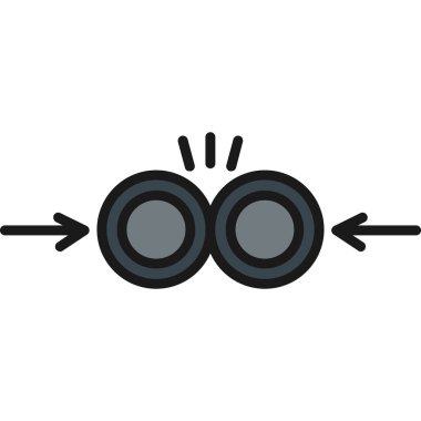 İki düğmenin simgesi