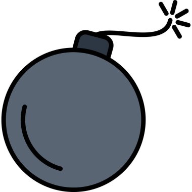 Bomba ikonu. renk tasarımı