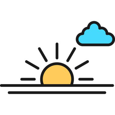 hava simgesi vektör illüstrasyonu