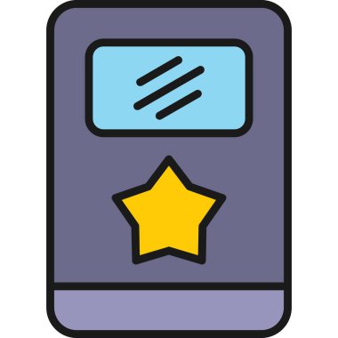 yıldız simgesi vektör illüstrasyonu