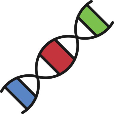 dna. Web simgesi basit illüstrasyon