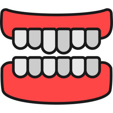 Diş. Web simgesi basit tasarım