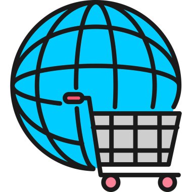 Küre arabası. Basit resimleme