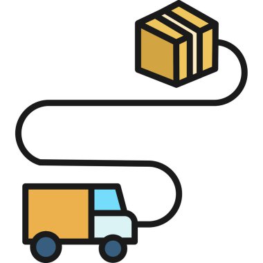 dağıtım lojistik dağıtım simgesi