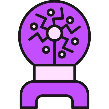 Beyin. Web simgesi basit illüstrasyon