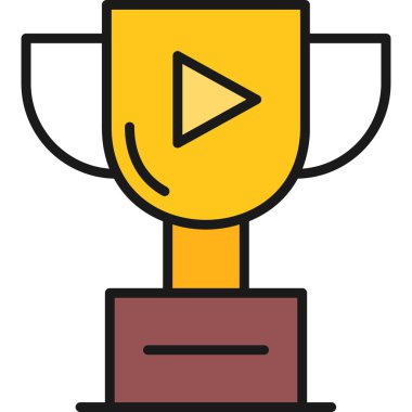 Ödül kupası simgesi - taslak biçiminde