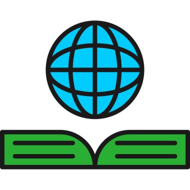 Küresel simge vektör illüstrasyonu