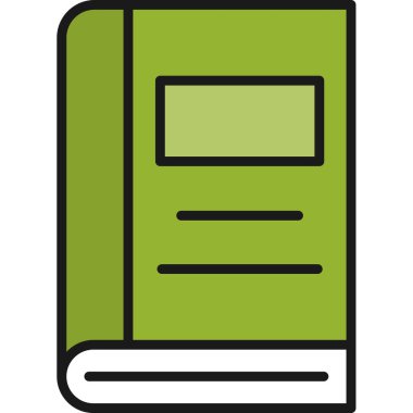 kitap simgesi vektör illüstrasyonu