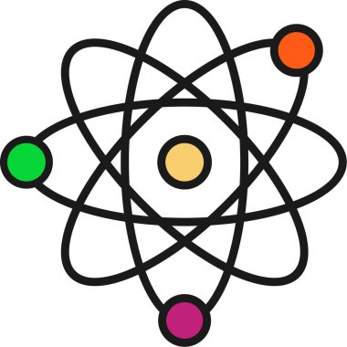 Atom bilimi molekülü simgesi - özet biçimi