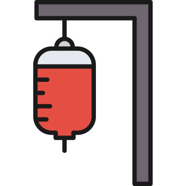 Kan bağışı ikonu. Web için bağış vektör simgelerinin özet çizimi