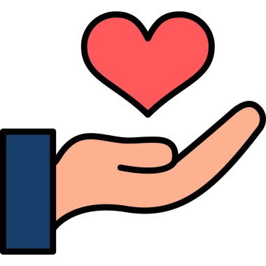 el ele tutuşan kalp simgesi