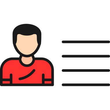 İş adamı. Web simgesi basit illüstrasyon