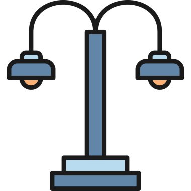 ampul simgesi, vektör illüstrasyonu