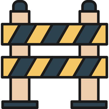 bariyer inşa simgesi - taslak biçimi