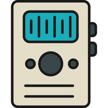 radyo simgesi vektör illüstrasyonu