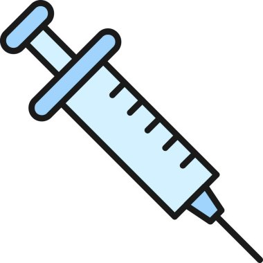 Enjeksiyon. Web simgesi basit tasarım