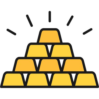 piramit simgesi. Web için piramit vektör simgelerinin özet çizimi