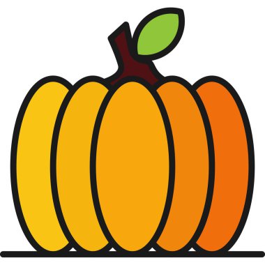 Cadılar Bayramı Balkabağı, vektör çizim