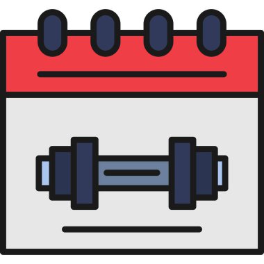 ağırlık makinesi. Web simgesi basit illüstrasyon