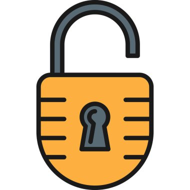 ikon vektör illüstrasyonunu kilitle