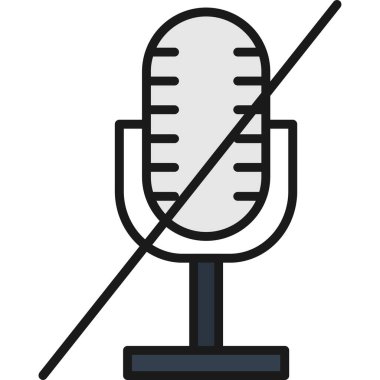 ses mikro vektörü simgesi