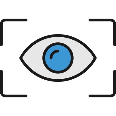 Göz simgesi vektör illüstrasyonu