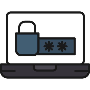 Parola kilidi simgesini tam taslak biçiminde kilitle