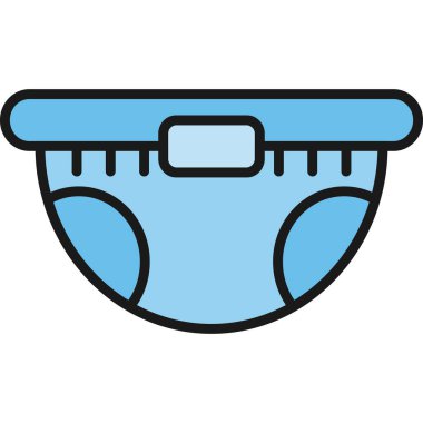 Bebek bezi simge vektör çizim