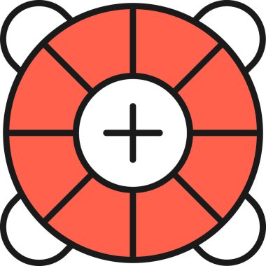 Çiçek. Web simgesi basit illüstrasyon