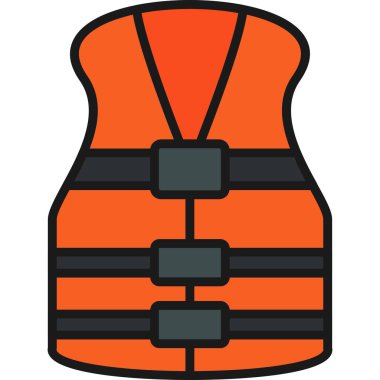 Yelek. Web simgesi basit tasarım