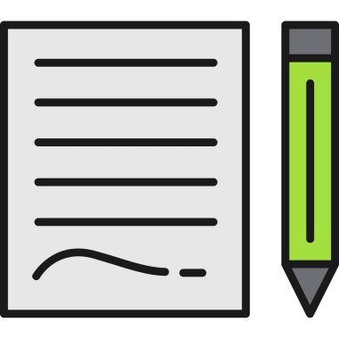 kalem simgesi vektör illüstrasyonu