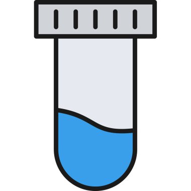 test tübü ikon vektör çizimi