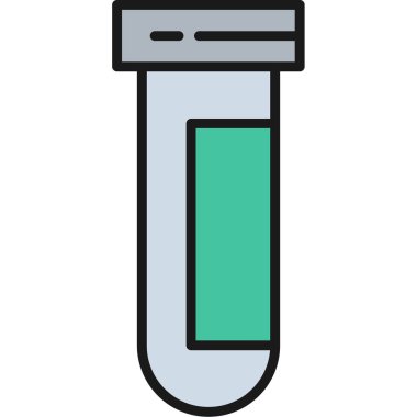 test tüp vektör simgesi