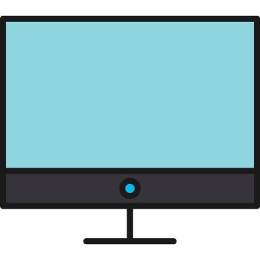 TV izole edilmiş simge tasarımı, vektör illüstrasyon grafiği