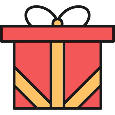 hediye kutusu vektör simgesi