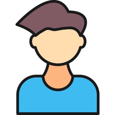 man simgesi vektör illüstrasyonu