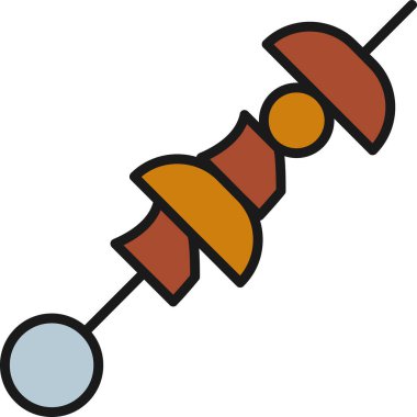 Şeker şekeri ikonu - ana hatlarıyla