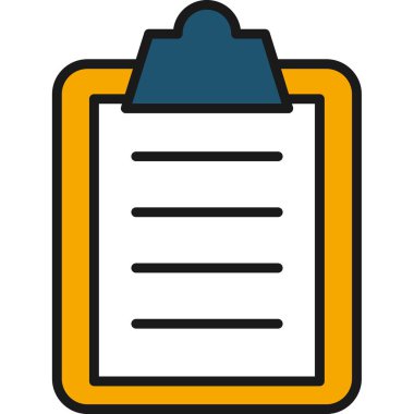 belge simgesi vektör illüstrasyonu